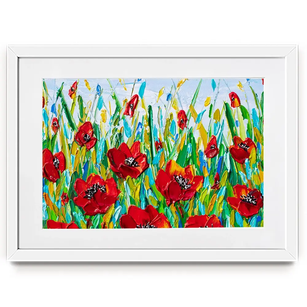 Glorious Poppies Framed Art Print Glorious Poppies Framed Art Print wall art product Olga Tkachyk