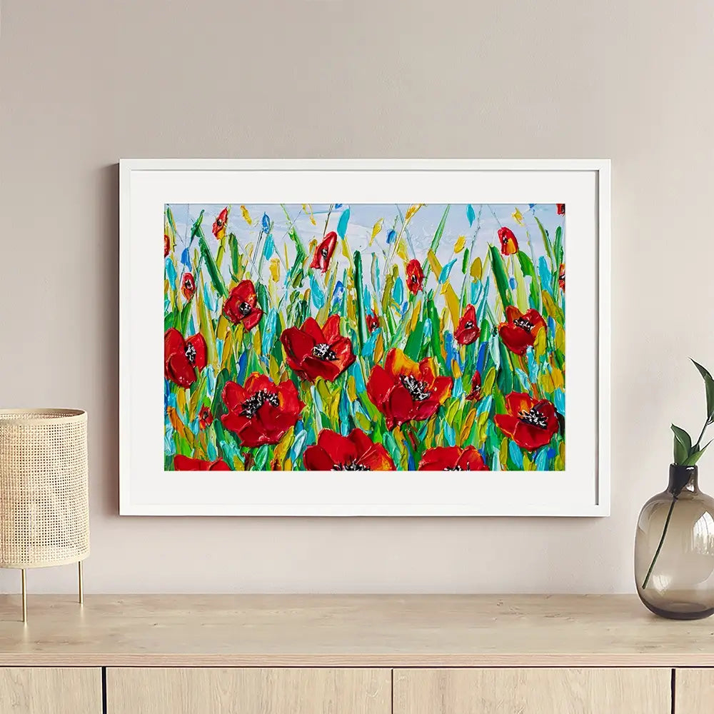 Glorious Poppies Framed Art Print Glorious Poppies Framed Art Print wall art product Olga Tkachyk