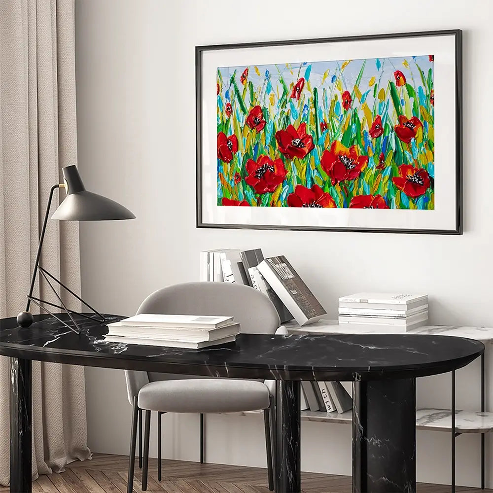 Glorious Poppies Framed Art Print Glorious Poppies Framed Art Print wall art product Olga Tkachyk