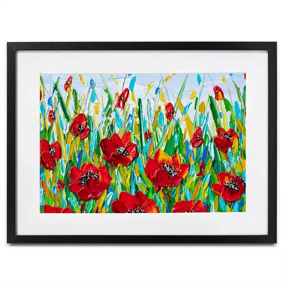 Glorious Poppies Framed Art Print Glorious Poppies Framed Art Print wall art product Olga Tkachyk