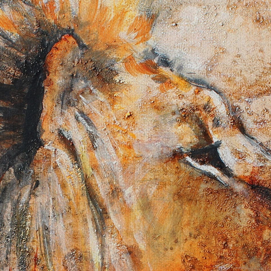 Glowing Lion Canvas Print wall art product Ingeborg Herckenrath