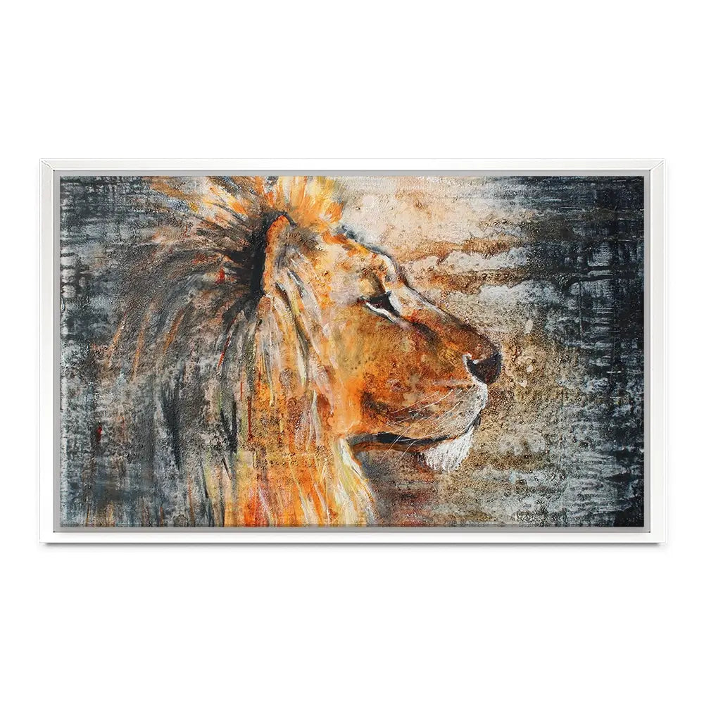 Glowing Lion Canvas Print Glowing Lion Canvas Print wall art product Studio Paint-Ing
