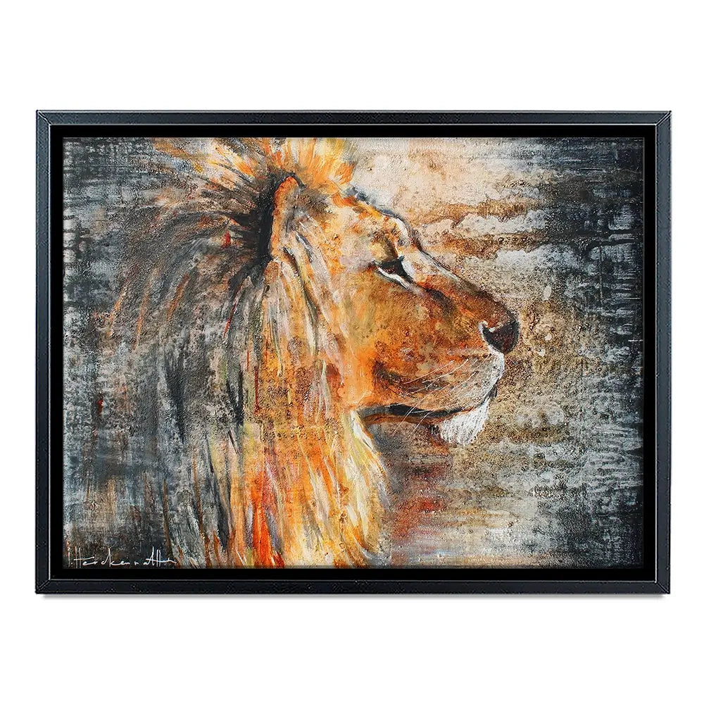 Glowing Lion Canvas Print Glowing Lion Canvas Print wall art product Studio Paint-Ing