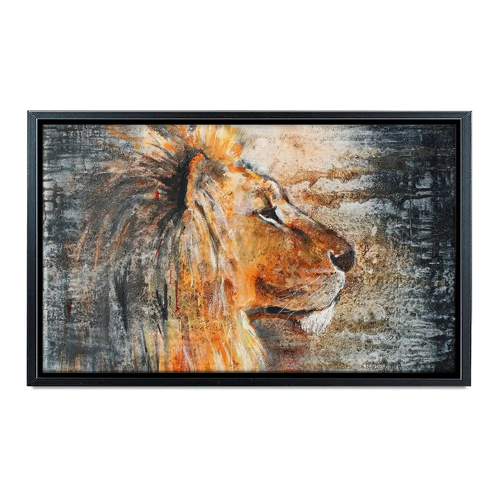 Glowing Lion Canvas Print Glowing Lion Canvas Print wall art product Studio Paint-Ing