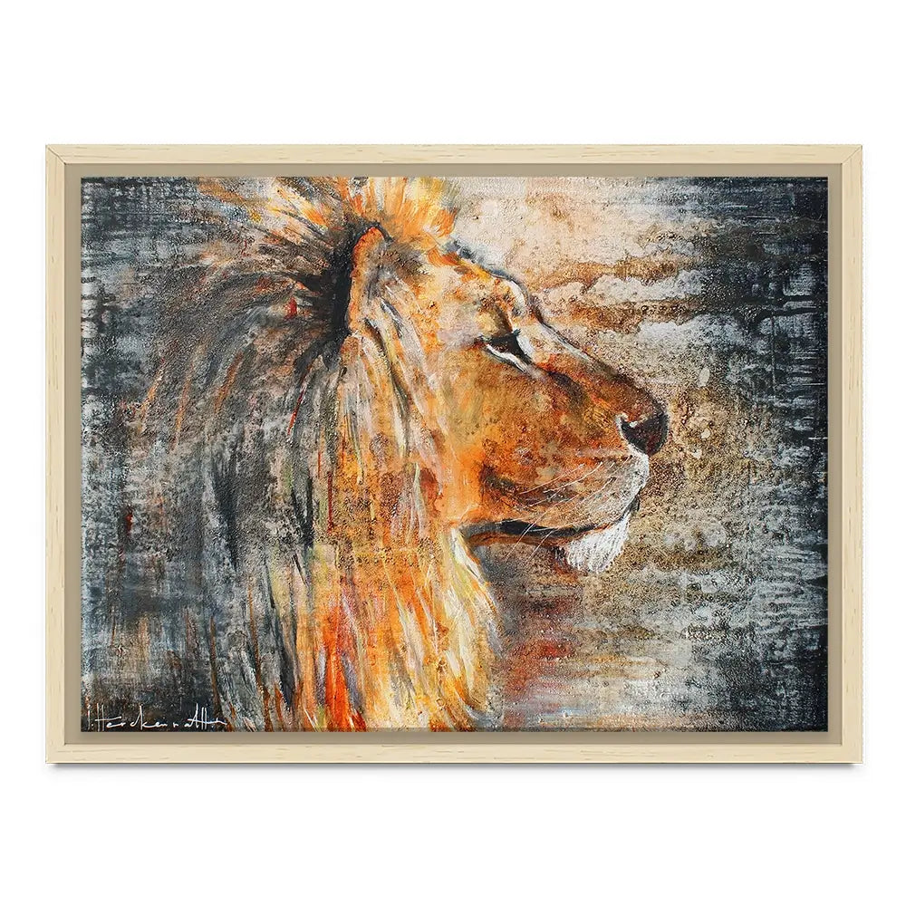 Glowing Lion Canvas Print Glowing Lion Canvas Print wall art product Studio Paint-Ing