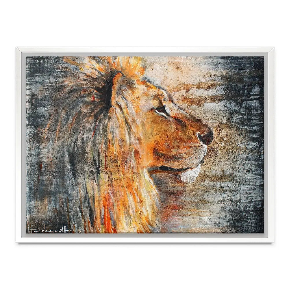 Glowing Lion Canvas Print Glowing Lion Canvas Print wall art product Studio Paint-Ing