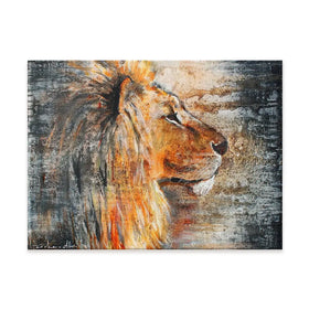 Glowing Lion Canvas Print Glowing Lion Canvas Print wall art product Studio Paint-Ing