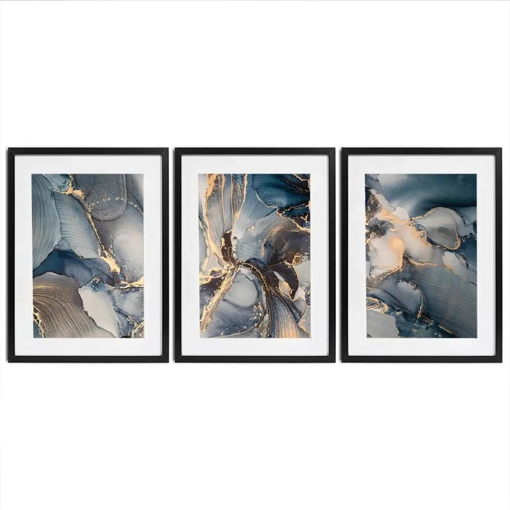 Glowing Marble Framed Art Print Trio Glowing Marble Framed Art Print Trio wall art product coldsun777 / Shutterstock