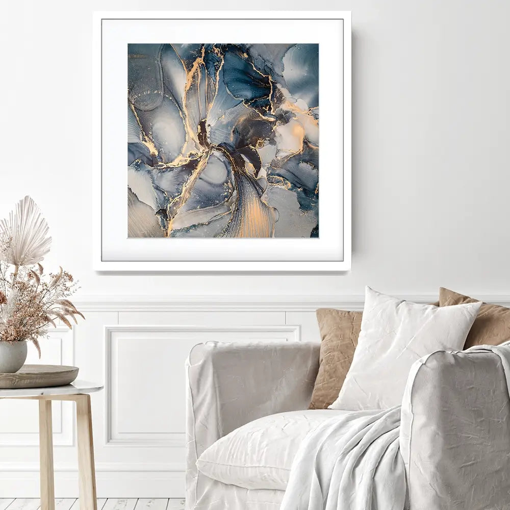 Glowing Marble Square Framed Art Print Glowing Marble Square Framed Art Print | Marble Artwork wall art product coldsun777 / Shutterstock