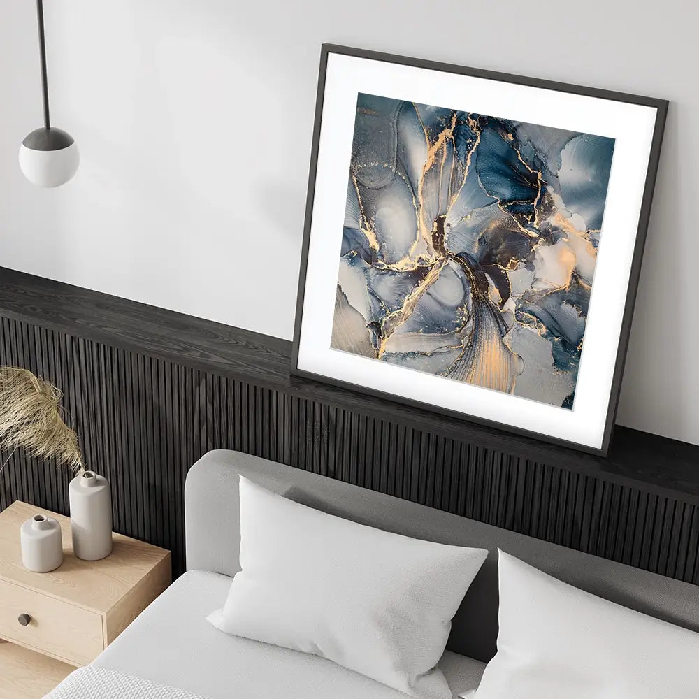 Glowing Marble Square Framed Art Print Glowing Marble Square Framed Art Print | Marble Artwork wall art product coldsun777 / Shutterstock