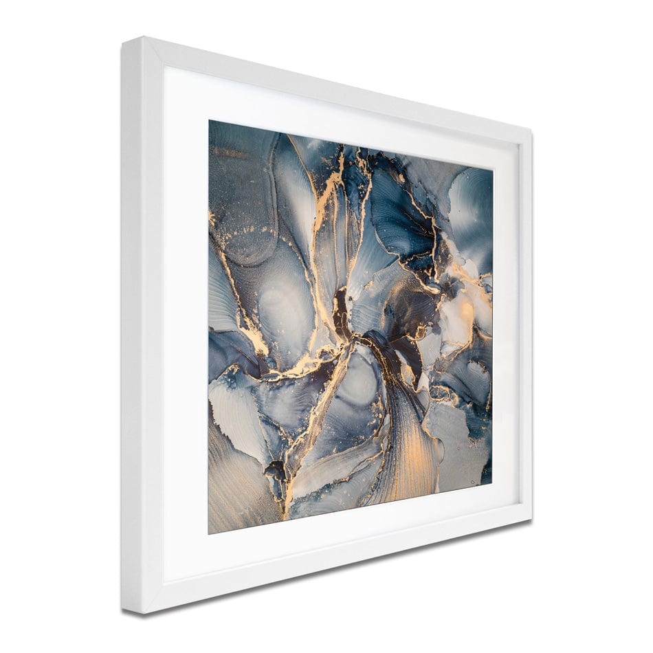 Glowing Marble Square Framed Art Print wall art product coldsun777 / Shutterstock