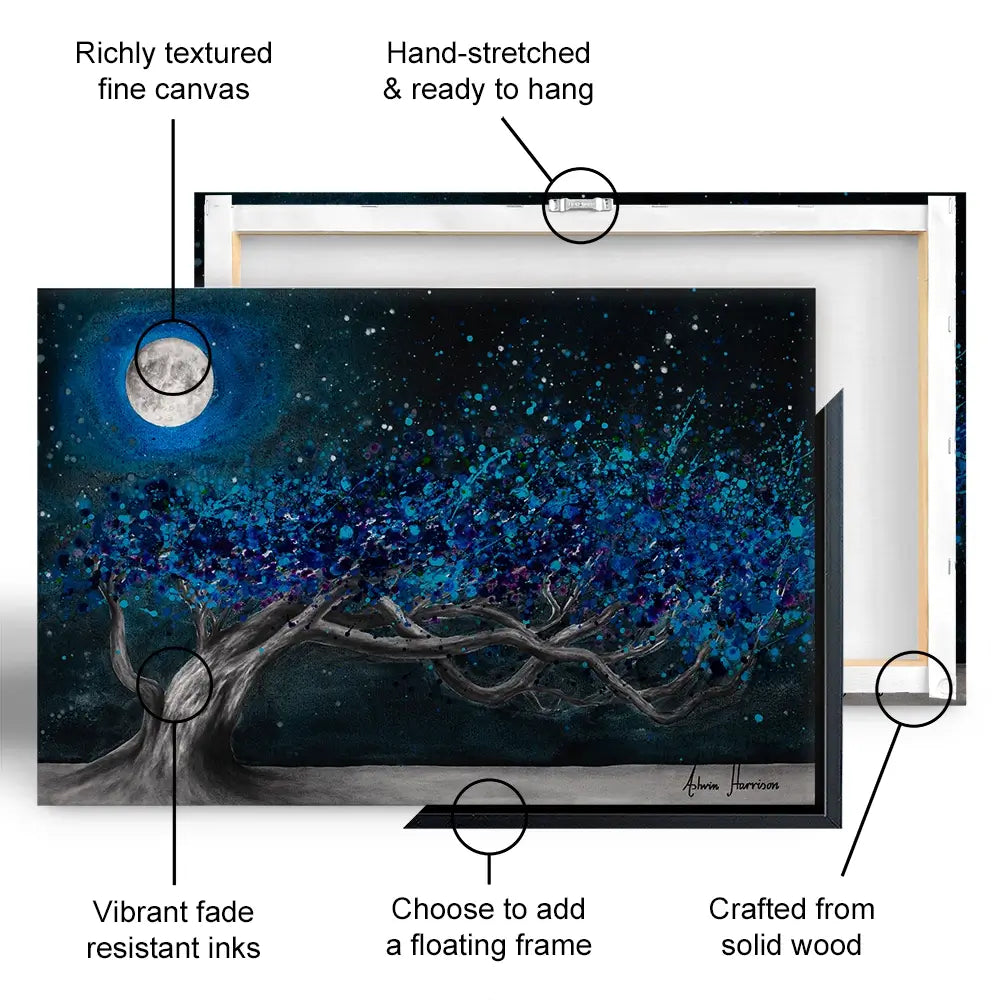 Glowing Midnight Tree Oversized Canvas Print Glowing Midnight Tree Oversized Canvas Print wall art product Ashvin Harrison