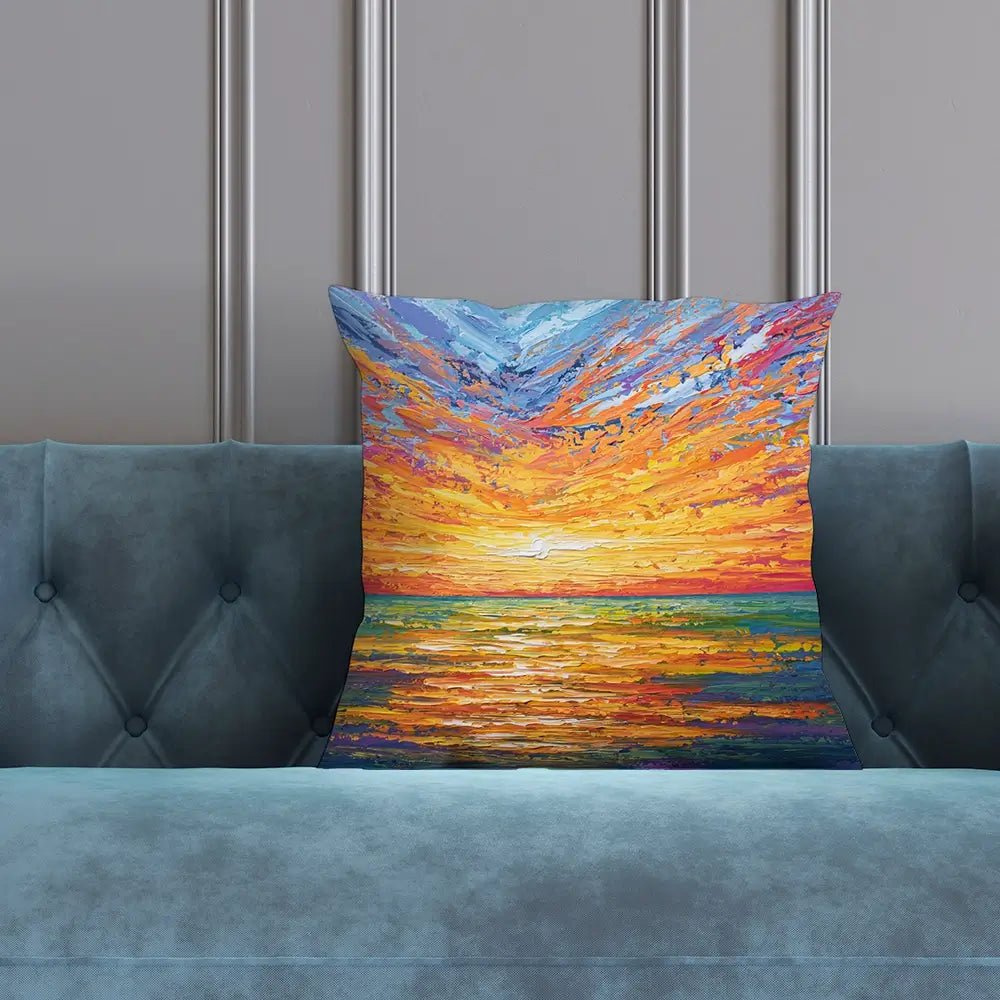 Glowing Sun Cushion Glowing Sun Cushion wall art product Olga Tkachyk