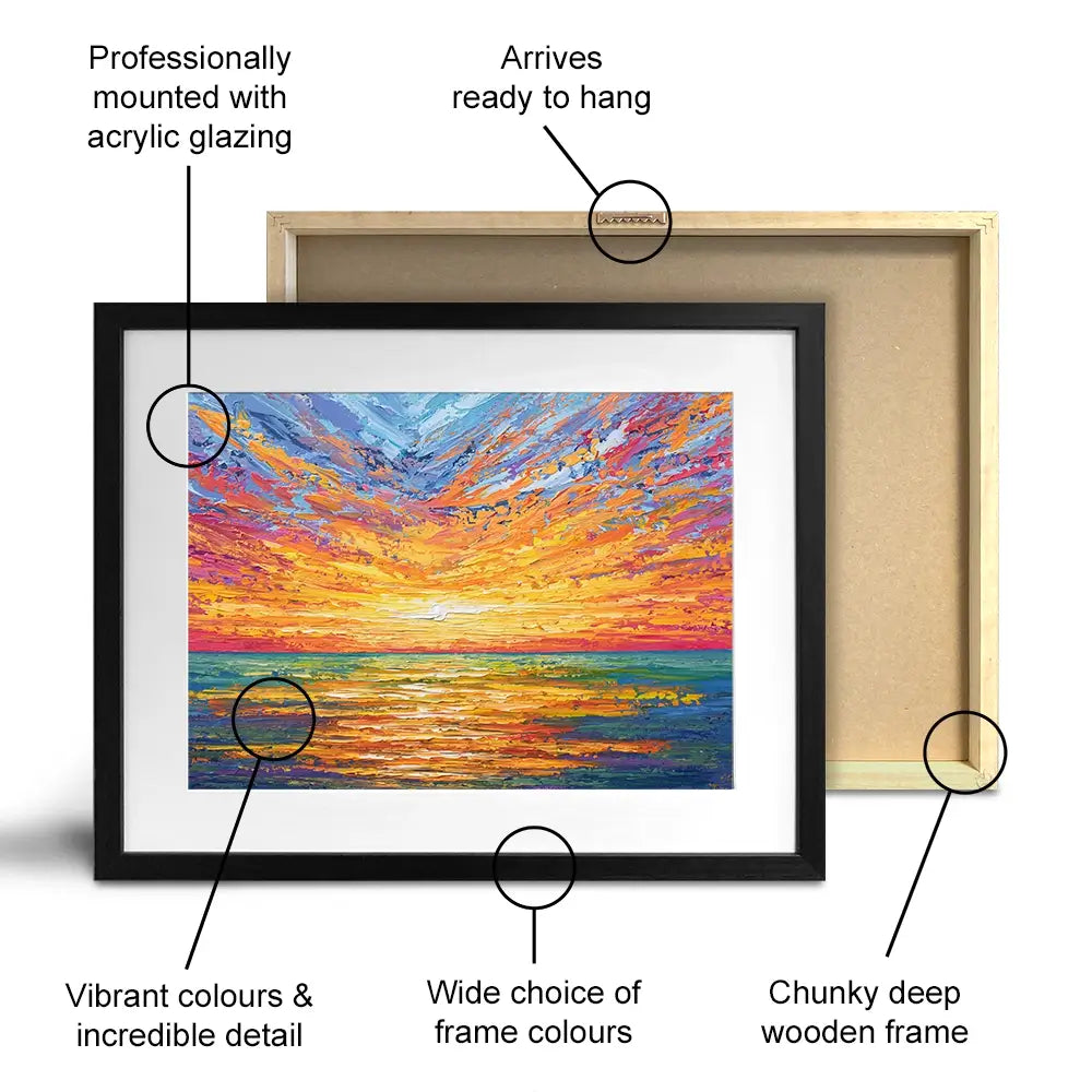 Glowing Sun Framed Art Print Glowing Sun Framed Art Print wall art product Olga Tkachyk