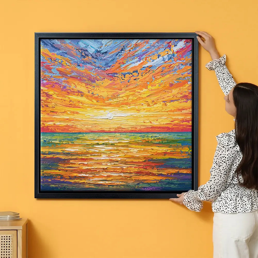 Glowing Sun Oversized Canvas Print Glowing Sun Oversized Canvas Print wall art product Art Print Shop
