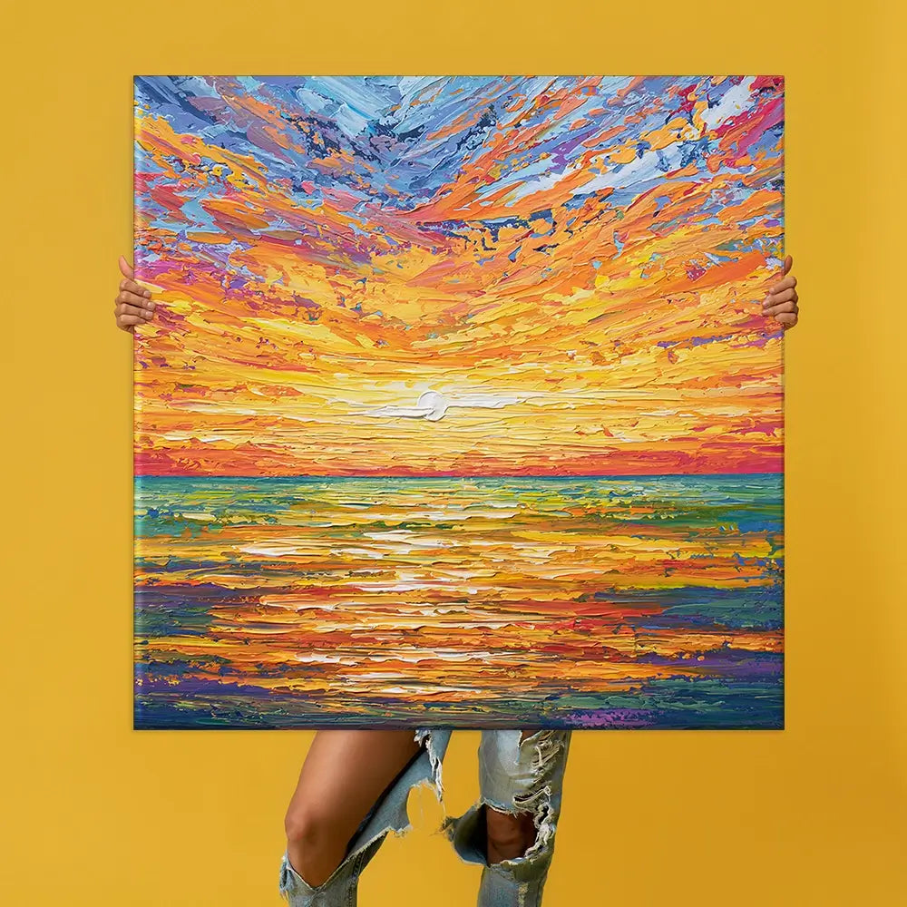 Glowing Sun Oversized Canvas Print Glowing Sun Oversized Canvas Print wall art product Art Print Shop