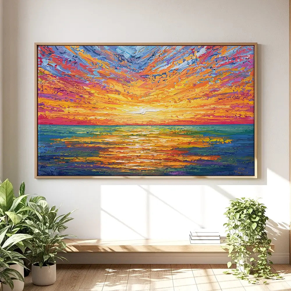 Glowing Sun Oversized Canvas Print Glowing Sun Oversized Canvas Print wall art product Art Print Shop