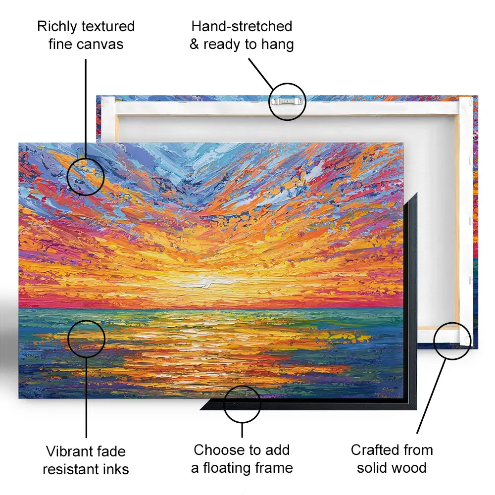 Glowing Sun Oversized Canvas Print Glowing Sun Oversized Canvas Print wall art product Olga Tkachyk