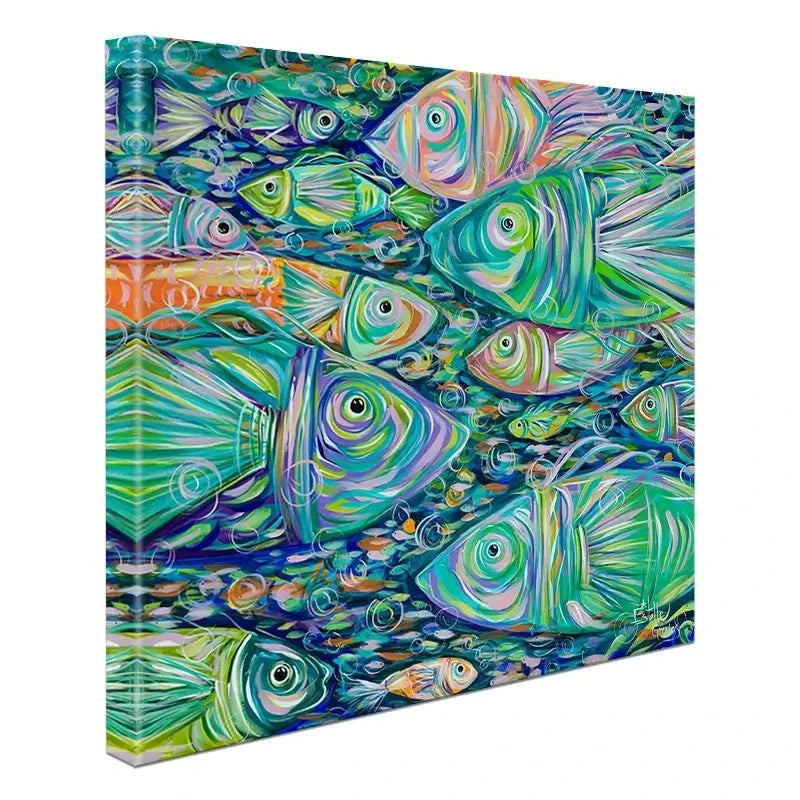 Go Fishing Canvas Print Go Fishing Canvas Print wall art product Estelle Grengs - Independent