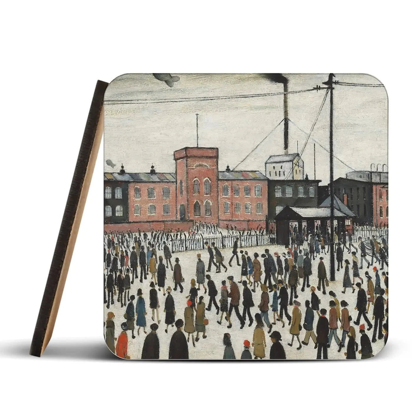Going To Work Coaster Set Rainbow Soul Tree Coaster Set | Rainbow Soul Tree Art Coasters wall art product L.S.Lowry