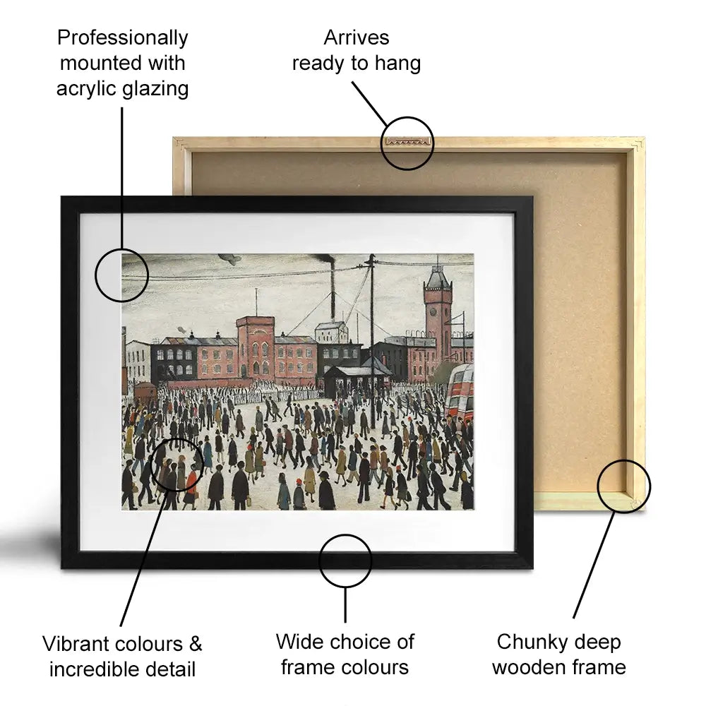 Going To Work Framed Art Print Going To Work Framed Art Print wall art product L.S.Lowry