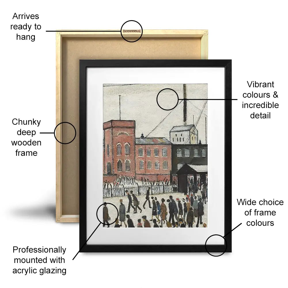 Going To Work Framed Art Print Trio Going To Work Framed Art Print Trio wall art product L.S.Lowry