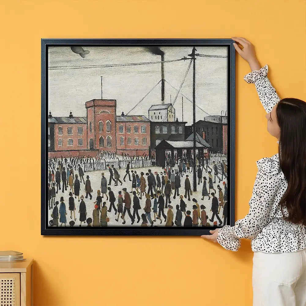 Going To Work Oversized Canvas Print Going To Work Oversized Canvas Print wall art product L.S.Lowry