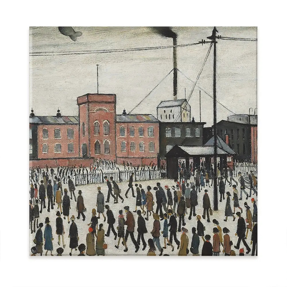 Going To Work Oversized Canvas Print Going To Work Oversized Canvas Print wall art product L.S.Lowry