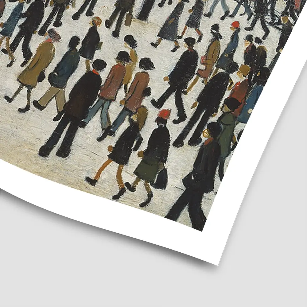 Going To Work Square Art Print Going To Work Square Art Print wall art product L.S.Lowry