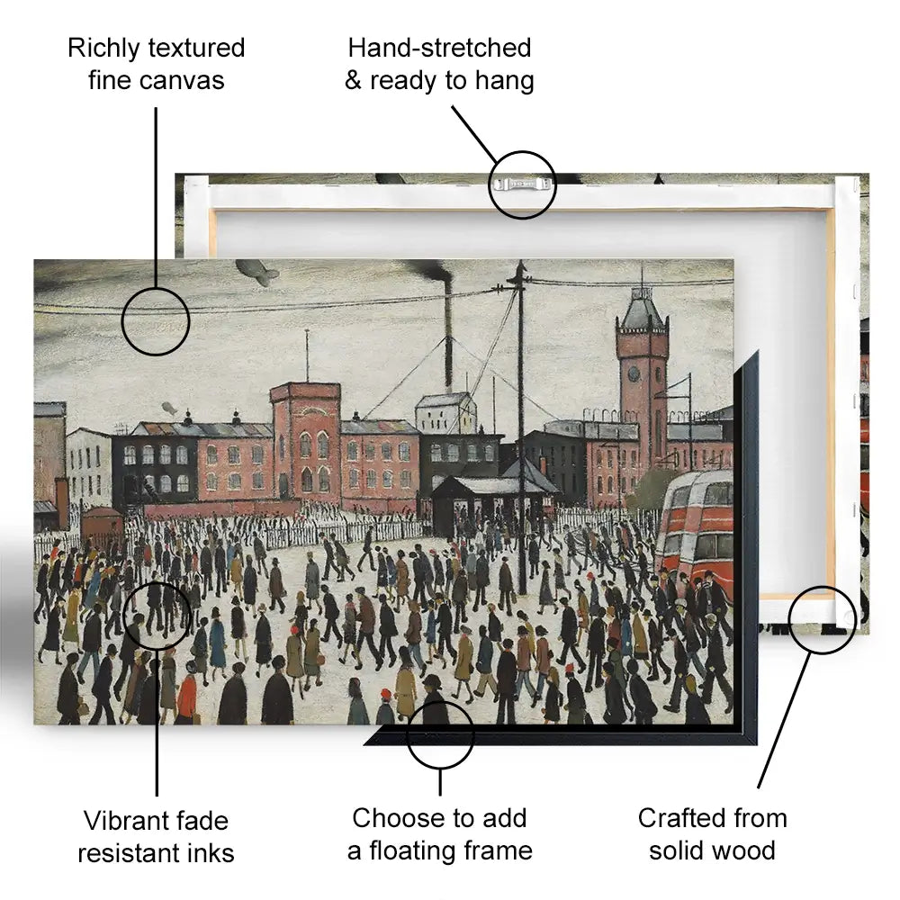 Going To Work Trio Canvas Print Going To Work Trio Canvas Print wall art product L.S.Lowry