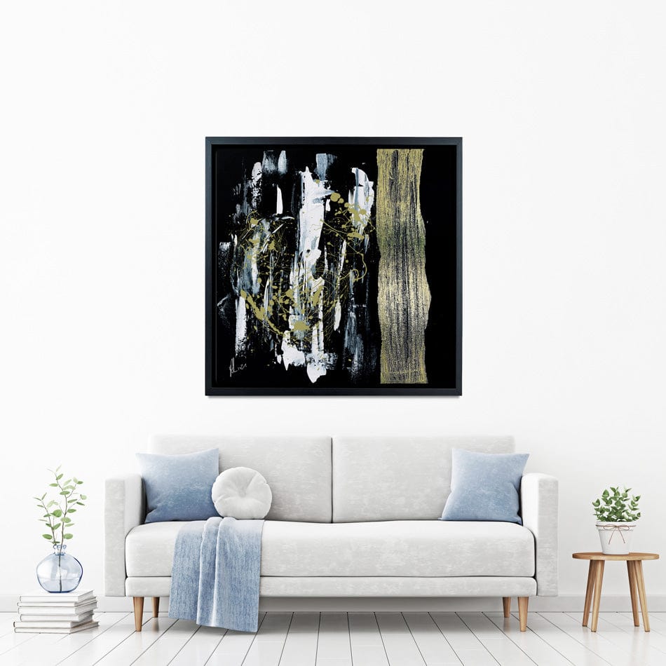 Gold Abstract Canvas Print wall art product Aimee Linzi