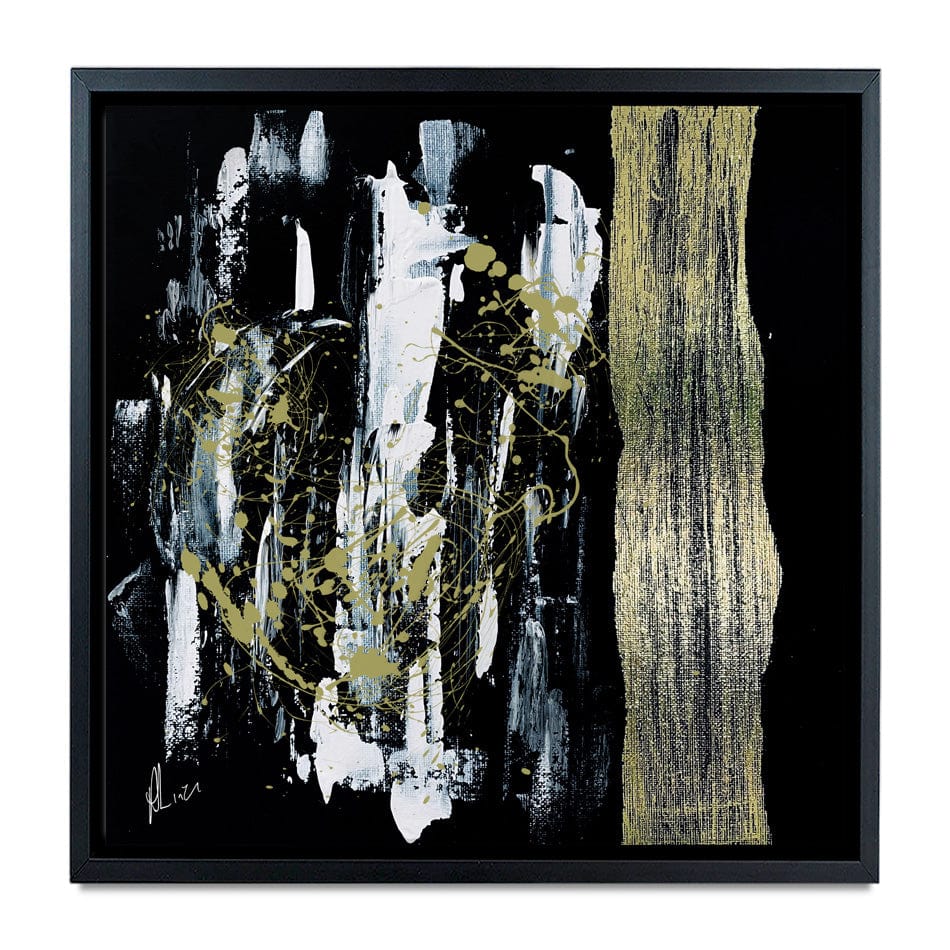Gold Abstract Canvas Print wall art product Aimee Linzi