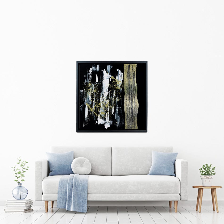 Gold Abstract Canvas Print wall art product Aimee Linzi