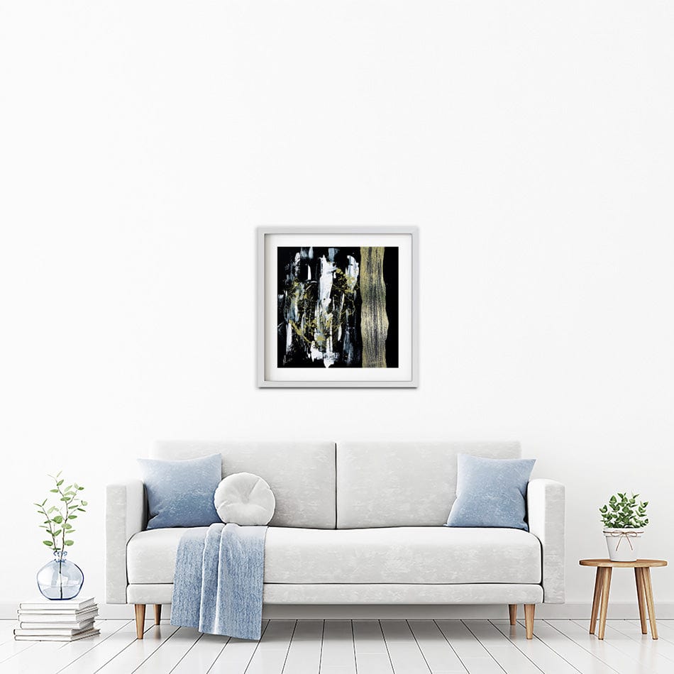 Gold Abstract Framed Art Print wall art product Aimee Linzi