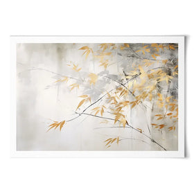 Gold Leaf Branches Art Print Gold Leaf Branches Art Print wall art product Art Print Shop