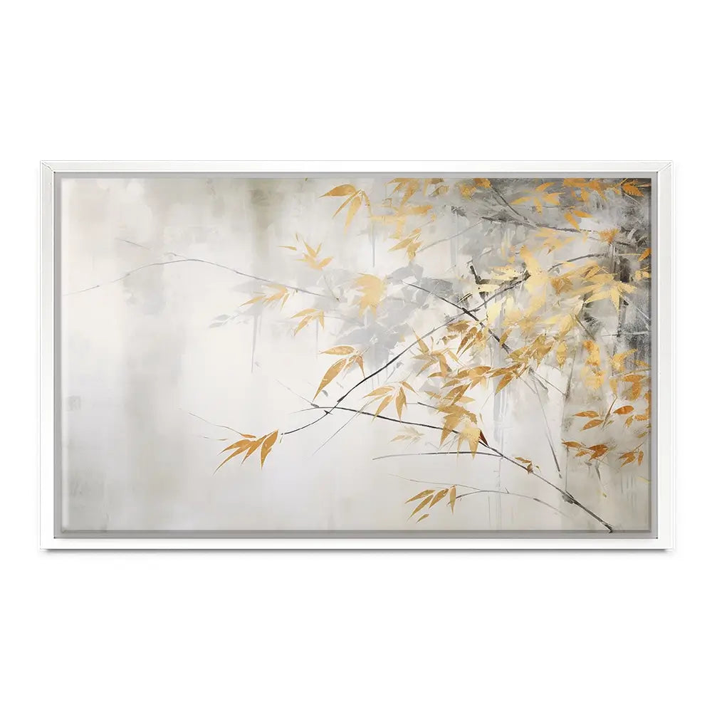 Gold Leaf Branches Canvas Print Gold Leaf Branches Canvas Print wall art product Art Print Shop