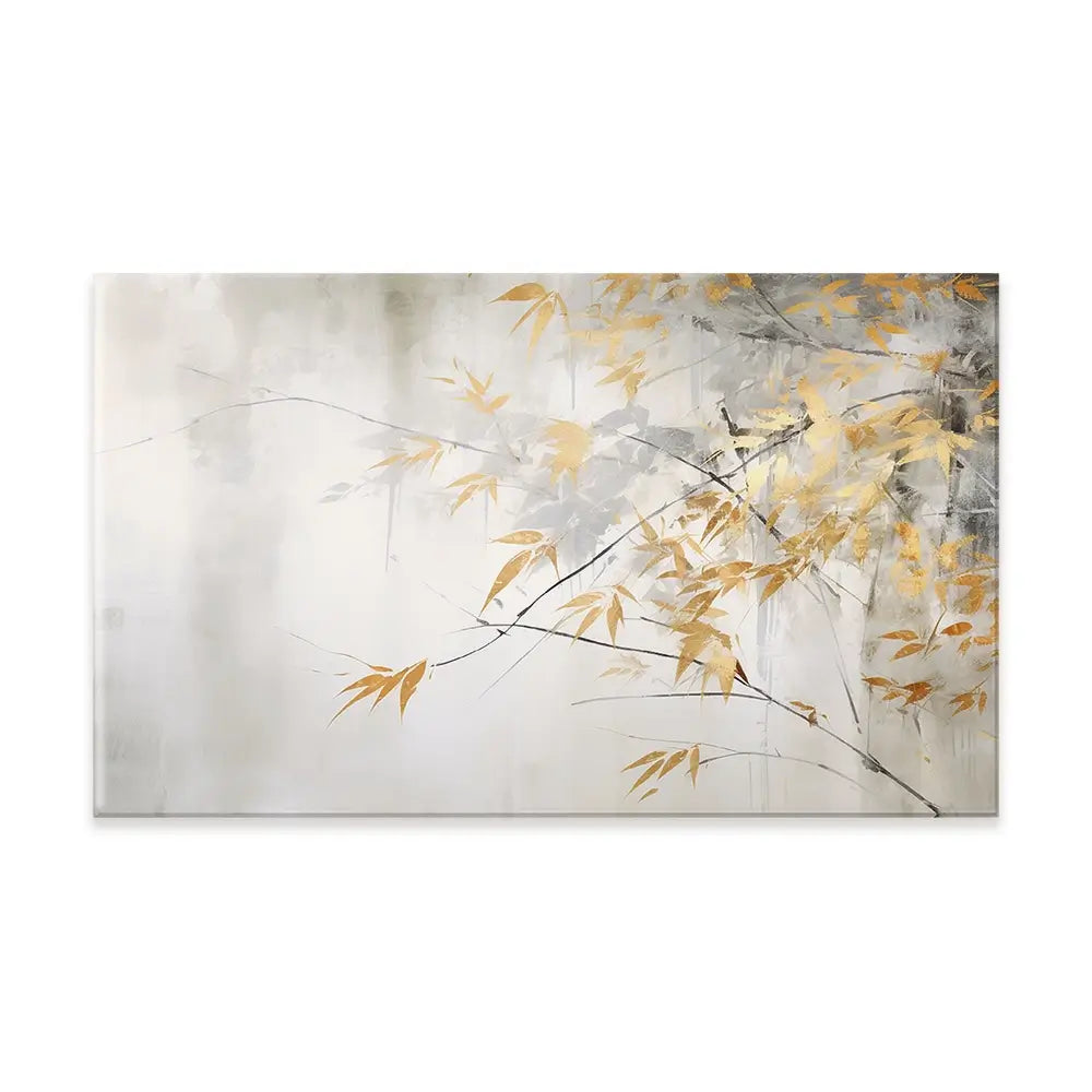 Gold Leaf Branches Canvas Print Gold Leaf Branches Canvas Print wall art product Art Print Shop