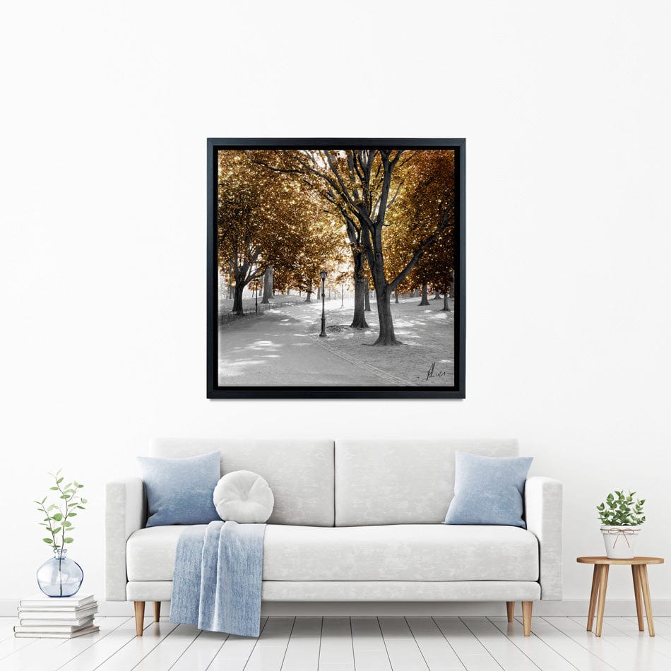 Gold Path Canvas Print wall art product Aimee Linzi