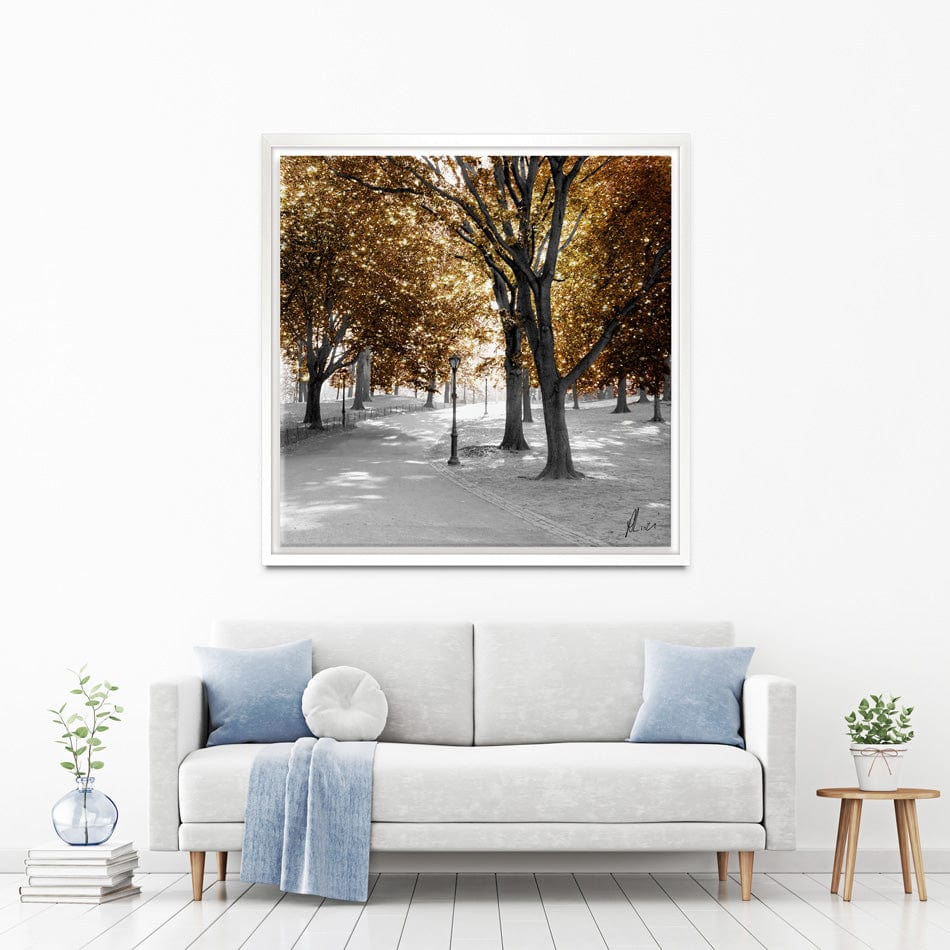 Gold Path Canvas Print wall art product Aimee Linzi