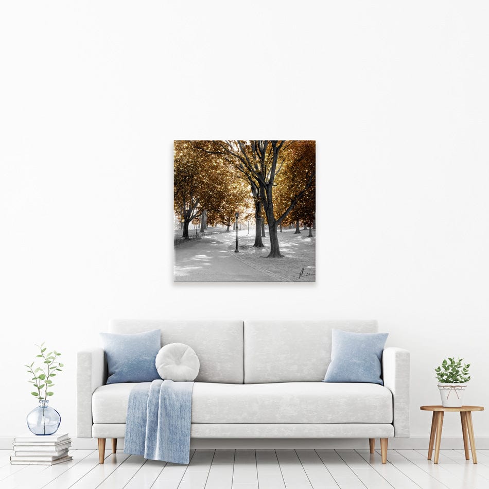 Gold Path Canvas Print wall art product Aimee Linzi