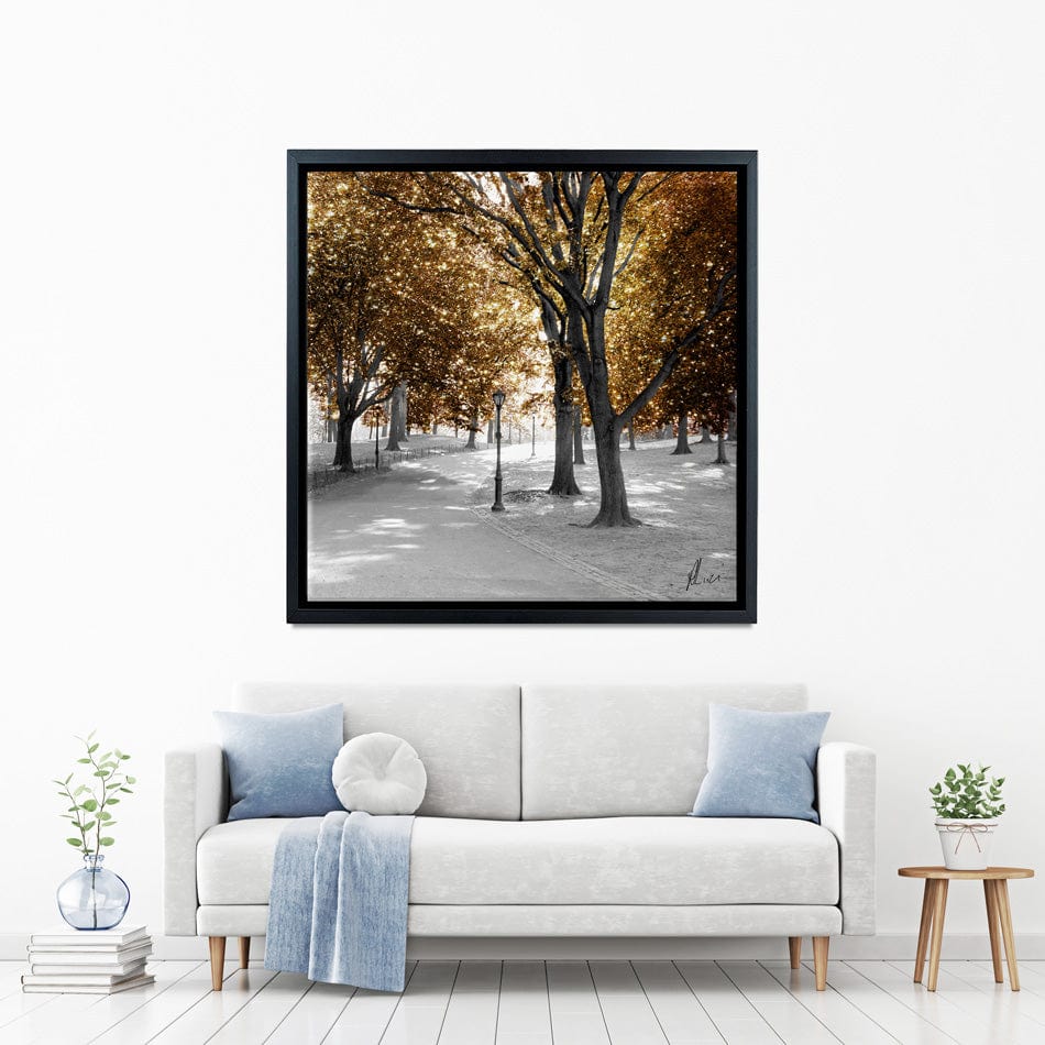 Gold Path Canvas Print wall art product Aimee Linzi