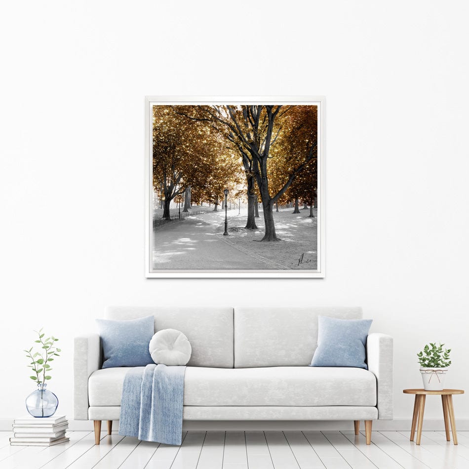 Gold Path Canvas Print wall art product Aimee Linzi