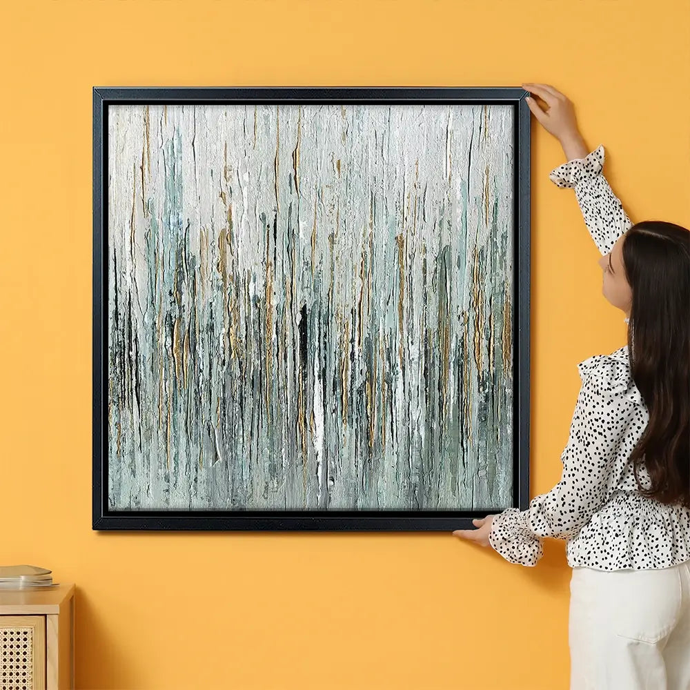 Gold Rain Oversized Canvas Print Gold Rain Oversized Canvas Print wall art product Art Print Shop