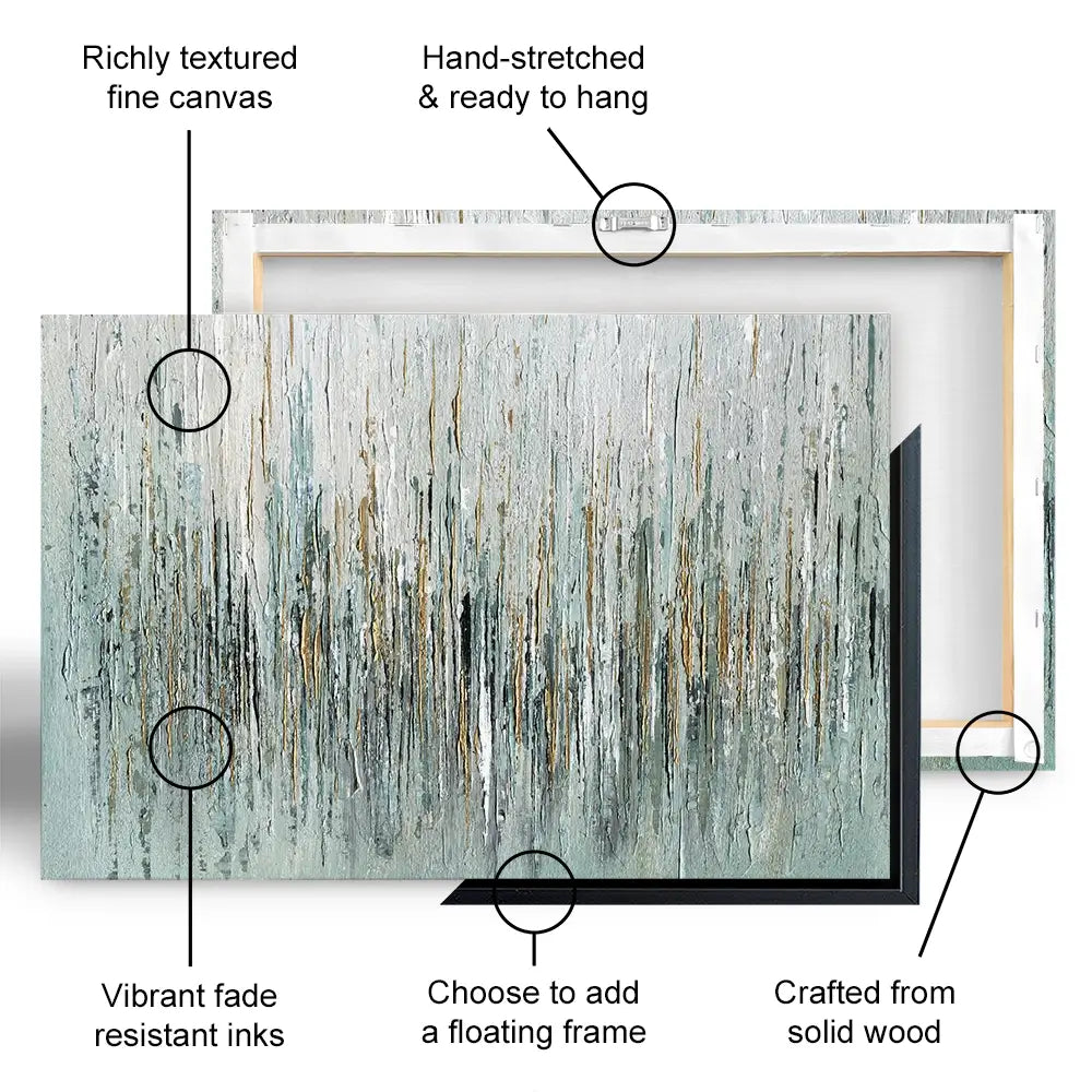Gold Rain Oversized Canvas Print Gold Rain Oversized Canvas Print wall art product Svetlana Aleynikova