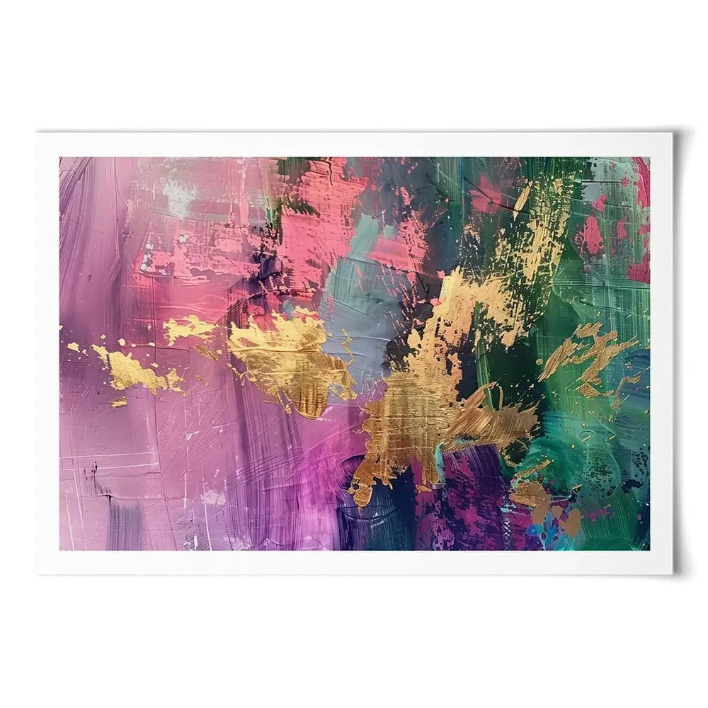 Gold Touched Abstract Art Print Gold Touched Abstract Art Print wall art product LSR Design Studio - Independent