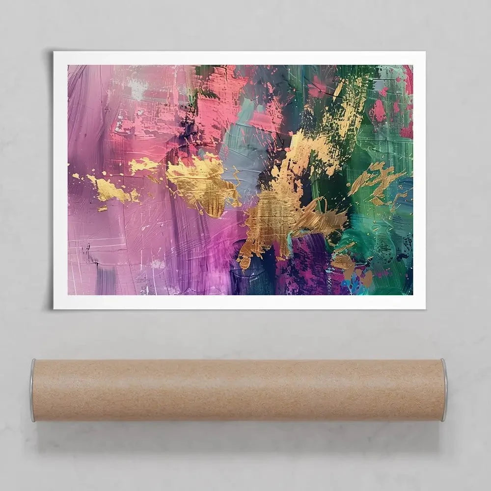 Gold Touched Abstract Art Print Gold Touched Abstract Art Print wall art product LSR Design Studio - Independent