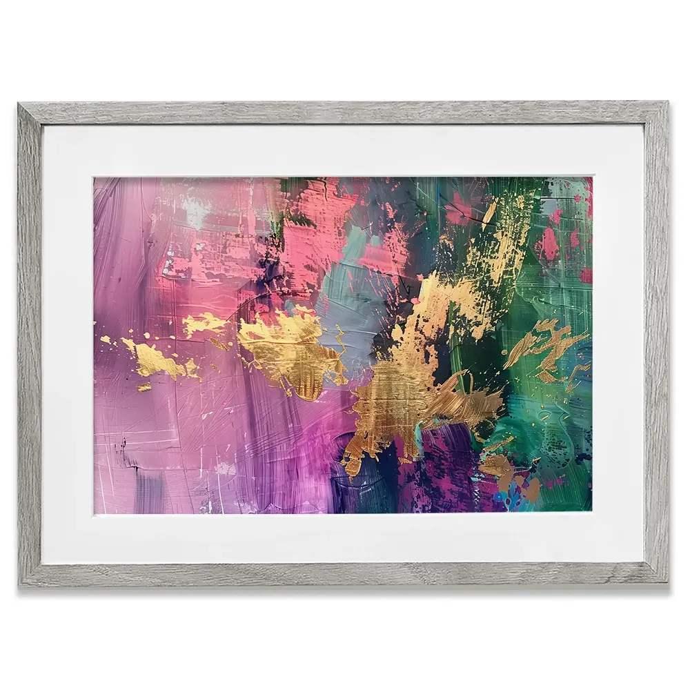 Gold Touched Abstract Framed Art Print Gold Touched Abstract Framed Art Print wall art product LSR Design Studio - Independent