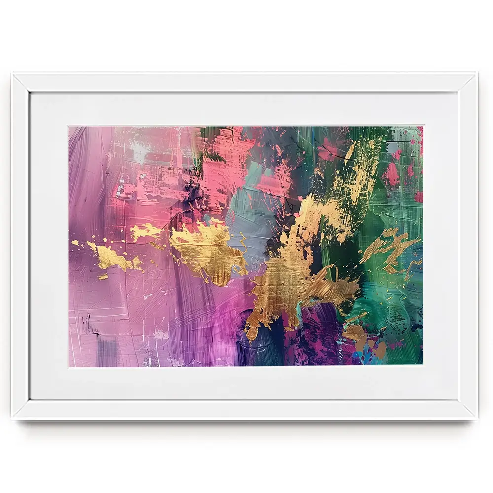 Gold Touched Abstract Framed Art Print Gold Touched Abstract Framed Art Print wall art product LSR Design Studio - Independent