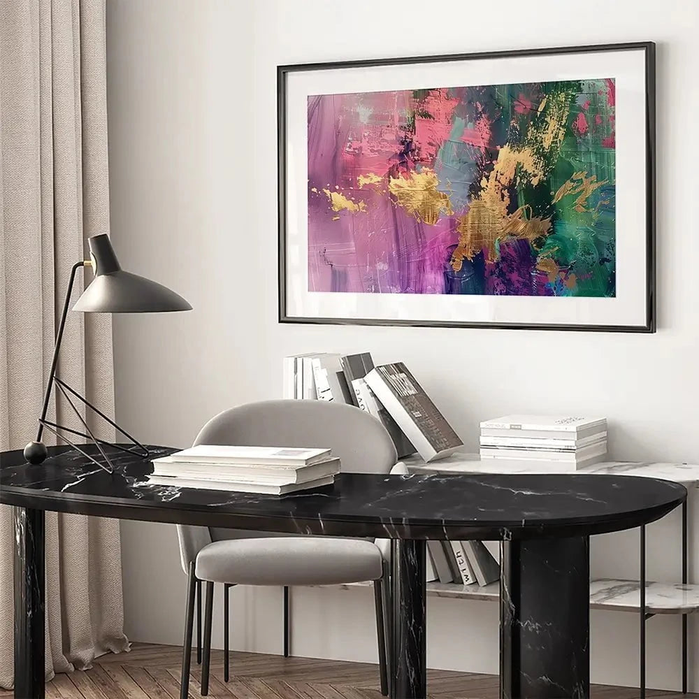 Gold Touched Abstract Framed Art Print Gold Touched Abstract Framed Art Print wall art product LSR Design Studio - Independent