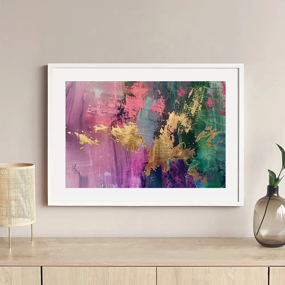 Gold Touched Abstract Framed Art Print Gold Touched Abstract Framed Art Print wall art product LSR Design Studio - Independent